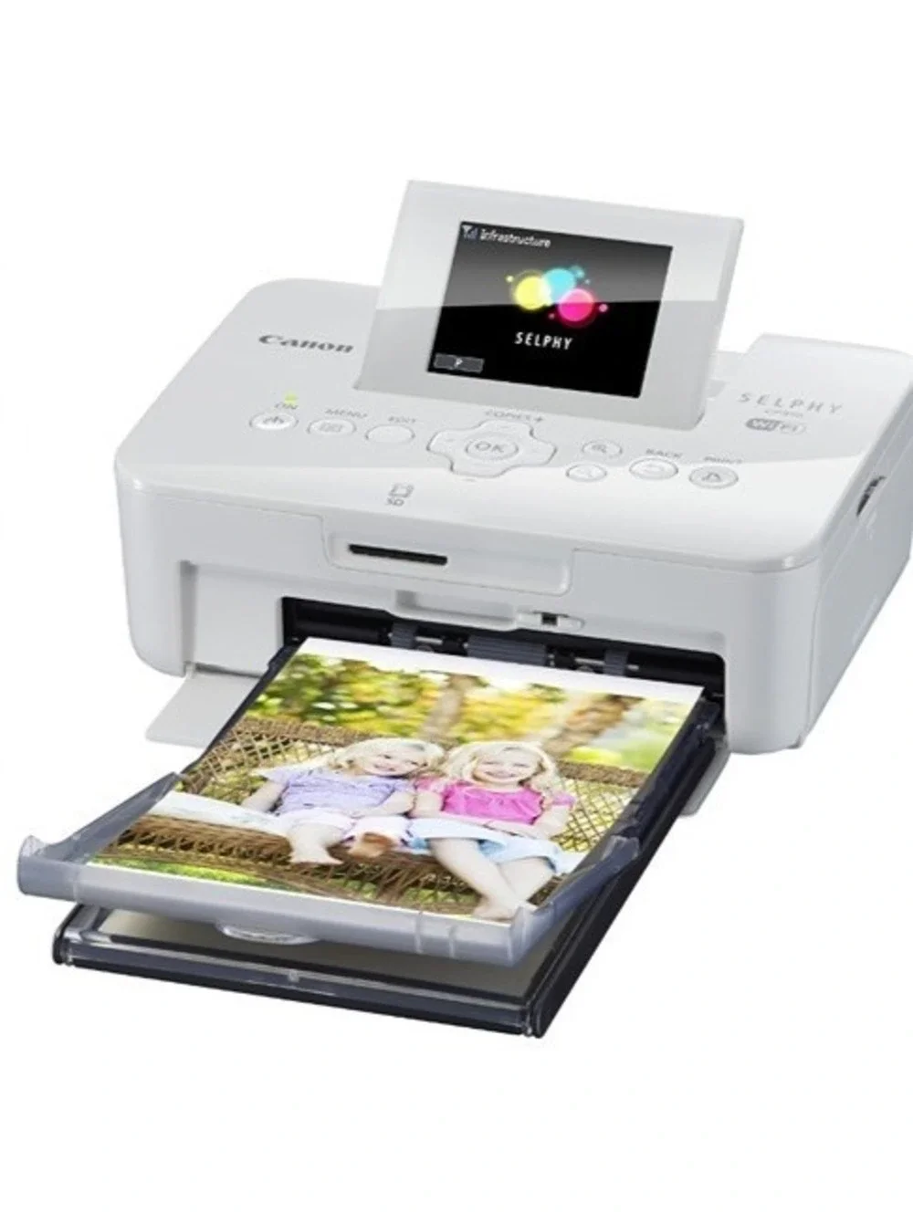 Canon SELPHY CP910 Portable Wireless Compact Color Photo Printer, White